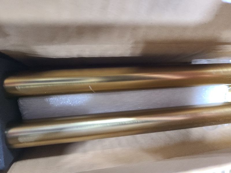 Photo 1 of 2-Pack Curtain Rod for Windows 16-28",Adjustable Window Curtain Rods with Premium Aluminum End Cap Finials and Full Surround Brackets,3/4"(0.062Feet) DiameterWarm Gold Drapery Rods for Curtains