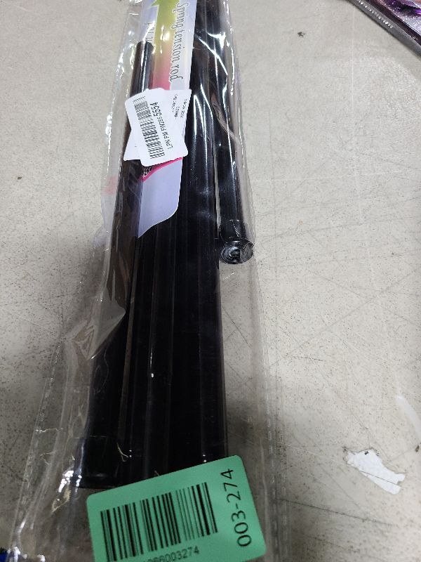 Photo 1 of 2 Pack Spring Tension Rods 28-43 Inches,5/8" Diameter Black Spring Load Adjustable Expandable,Small Short Tension Curtain Rod for Windows,Kitchen,Doorway,Bathroom,Cupboard Bars