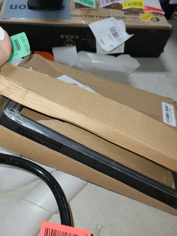 Photo 1 of 12 Inch Shelf Bracket Heavy Duty L Shelf Bracket 12 x 8 Inch Metal Shelf Bracket with Hardware, Black, 4 Pack