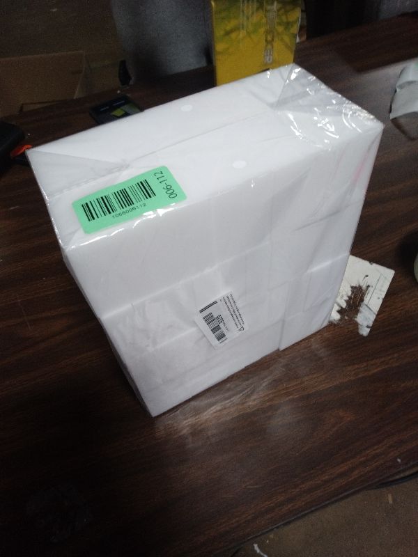 Photo 1 of (50 Pack) Extra Large Eraser Sponge - Extra Thick, Long Lasting, Melamine Sponges in Bulk Boat Eraser Multi Surface Scrubber Foam Cleaning Pads - Bathtub, Floor, Baseboard, Bathroom, Wall Cleaner