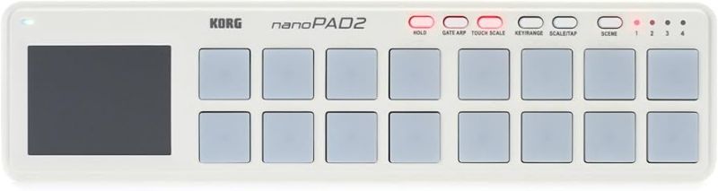 Photo 1 of Korg nanoPAD2 Slim-Line USB MIDI Pads - White