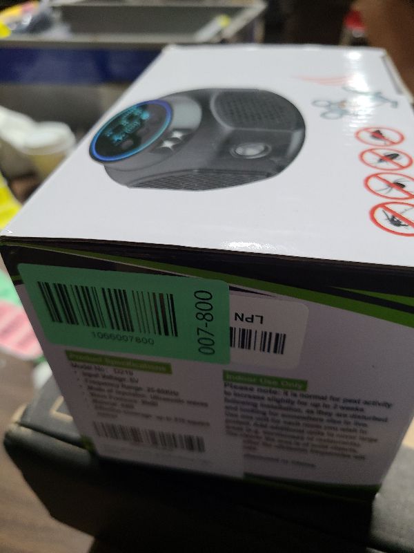 Photo 1 of 2 Pack Ultrasonic Pest Repellent Plug Indoor Pest Rodent Control for Mouse Mice Rat Squirrel Bat Roach Spider Ant Bug, Electronic Repelling Device Mouse Traps