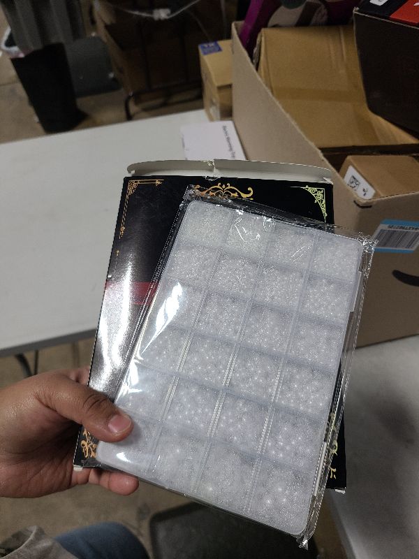 Photo 1 of 16500Pcs Flatback Pearls for Crafting (White), Assorted Size 2/3/4/5/6/8/10mm Half Pearl with 3Pcs 10ml B7000 Jewelry Glue, Bedazzling Kit for DIY Crafts Clothing Tumbler Shoes Embellishment Nail Art