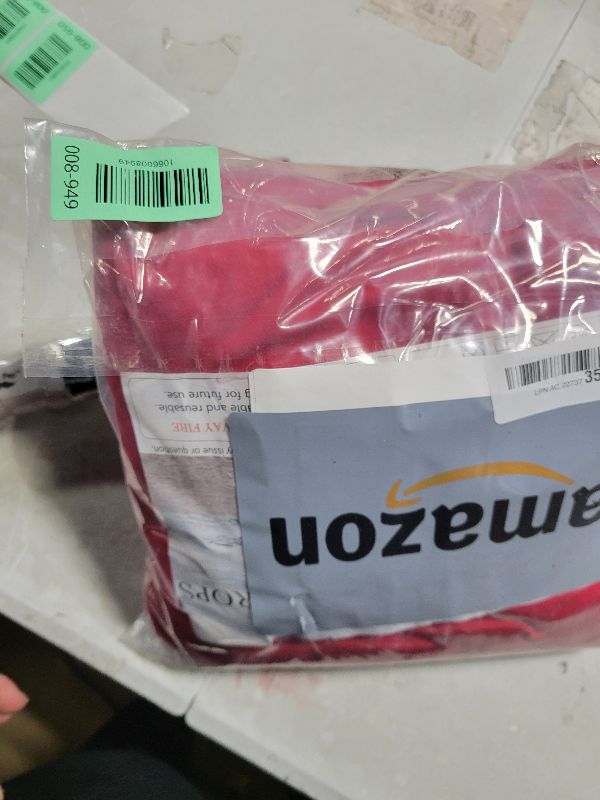 Photo 1 of 10x10FT Red Backdrop Curtains for Parties - Red Wedding Backdrop for Baby Shower Birthday Photo Home Party Curtains Backdrop 5x10FT 2 Panels