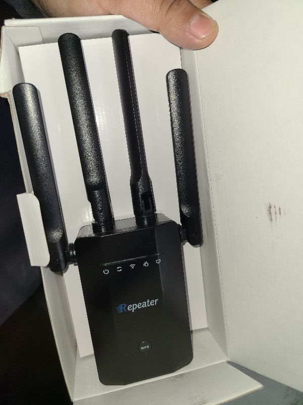 Photo 1 of 2026 New WiFi Extender Signal Booster, Long Range up to 13355Sq.ft, Wireless Internet Repeater Routers Signal Amplifier for Home, Office, Garage, 8X Faster Access Point with Ethernet Port, 1-Tap Setup