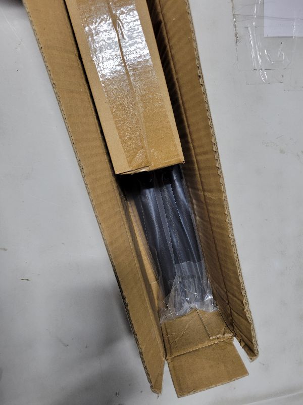 Photo 1 of 2 Pack Industrial Curtain Rods for Windows 28 to 48 Inches, Blackout Wrap Around Curtain Rod, for Indoor and Outdoor, 5/8 Inch Diameter, 33 to 45 Inches, Black