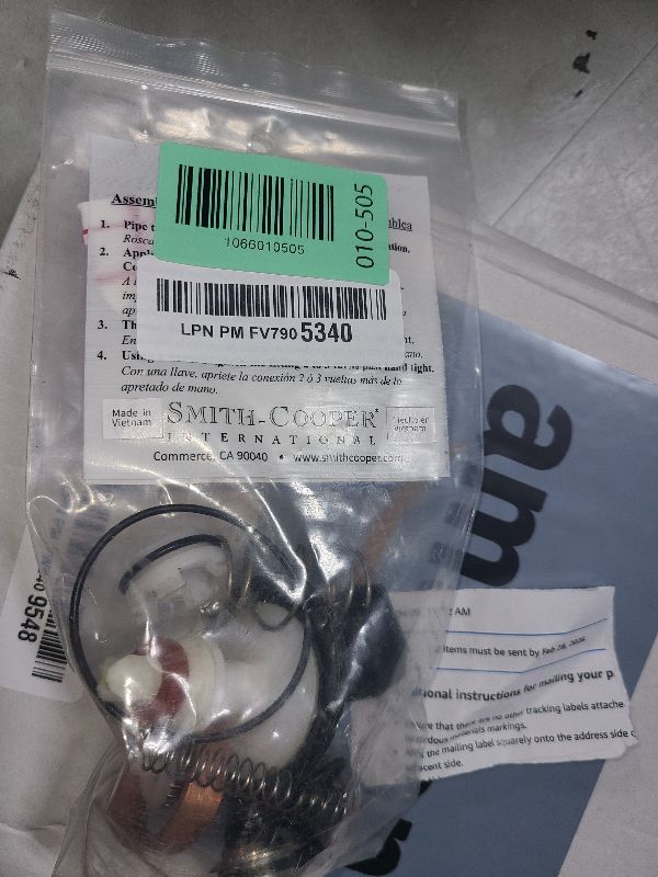Photo 1 of 0887298 Total Repair Kit, Includes First and Second Check Assemblies, for Watts 1/4-1/2" LF009, 009 Replace for RK 009-T 1/4"-1/2" Reduced Pressure Zone Total Repair Kit