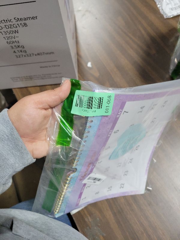 Photo 1 of 2025 Wall Calendar - 3 Month Wall Calendar Display (Folded in a Month), Jan 2025 - Dec 2025, 11.25" x 26", 3 Month Calendar 2025 - Gold