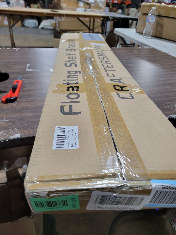 Photo 1 of 2pcs Floating Shelf Hardware Heavy Duty Hidden Shelf Brackets Support,Wall Mounting Invisible Floating Shelves Bracket with Jig (40" x 8" x 1.5")