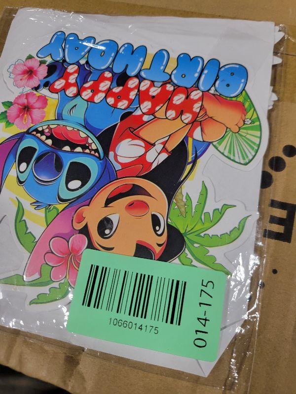 Photo 1 of 25 Pcs Cake Topper and Cupcake Toppers Set Birthday Party Supplies for Cartoon Blue Themed Birthday Decorations