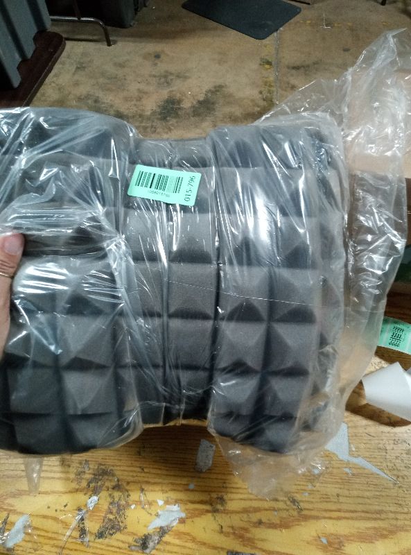 Photo 1 of 12 Pack Pyramid Sound Proof Foam Panels for Walls with Updated Self-Adhesive 2"X12"X12" High Density Acoustic Panels Sound Absorbing Fast-Expanding Soundproof Wall Panels for Gaming Studio Decor- Gray