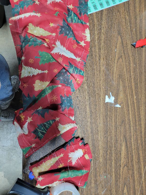 Photo 1 of 2 Pack Christmas Red Valances for Windows, Green Xmas Tree Star Winter Snowflake Light Filtering Window Treatment Rod Pocket Short Curtain for Kitchen/Living Room/Bedroom, 54x18 Inch