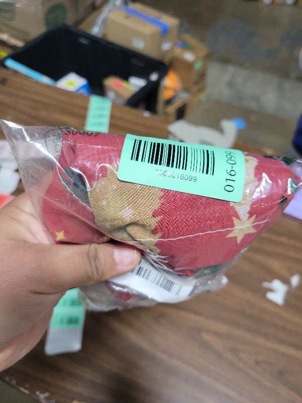 Photo 1 of 2 Pack Christmas Red Valances for Windows, Green Xmas Tree Star Winter Snowflake Light Filtering Window Treatment Rod Pocket Short Curtain for Kitchen/Living Room/Bedroom, 54x18 Inch