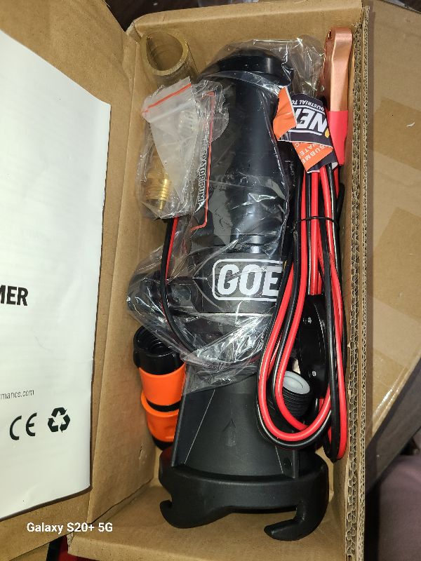 Photo 1 of 12V RV Portable Macerator Waste Pump for Sewage, 12GPM Suction 3.2 feet Lift 10 feet, Complete RV Macerator Pump Kit for Right Out of Box (Black)