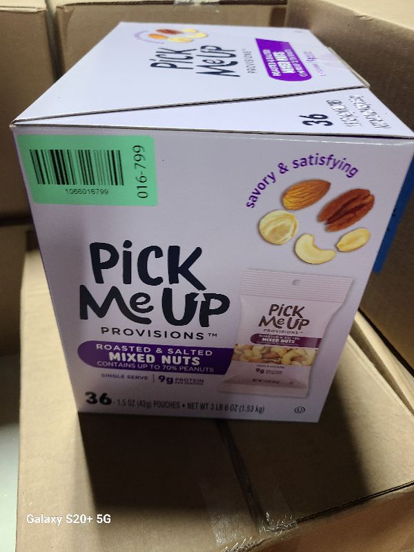 Photo 1 of : Pick Me Up Provisions
Pick Me Up Provisions Salty Sweet Mixed Nuts (1-Pack) | 36oz Resealable Bulk Bag | Features Glazed Peanuts, Walnuts & Pecans, & Roasted Almonds & Cashews | No Artificial Flavors, Preservatives, or Synthetic Colors
