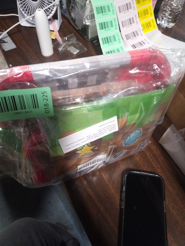 Photo 1 of 145 Pcs Pixel Birthday Party Decorations, Pixel Plates and Napkins Tableware for Party, Cute Cartoon Decor Supplies Set for Boy Fans Birthday Supplies Serve 24 Guests