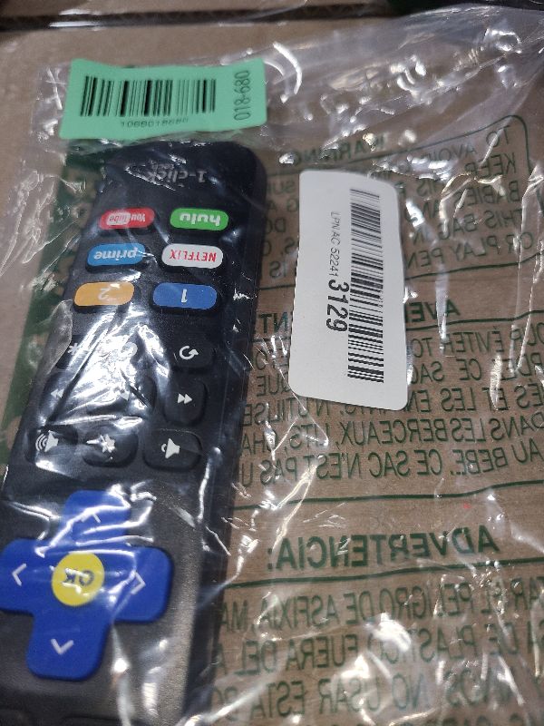 Photo 1 of 1-clicktech for Roku Remote 2-in-1 for Roku-TV and Roku Box, Compatible for TCL Hisense ONN Sanyo Sharp Hitachi Element Insignia LG Magnavox Roku TV, w/ 12 Opt. Channels [NOT for Stick]