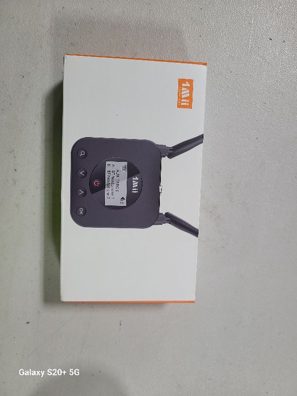 Photo 1 of 1Mii B06TX+ Long Range Bluetooth 5.3 Transmitter for TV/PC/Projector to 2 Wireless Headphones/Speakers, Bluetooth Adapter for TV w/Screen Display, Plug n Play, aptX Low Latency & Adaptive & HD Audio