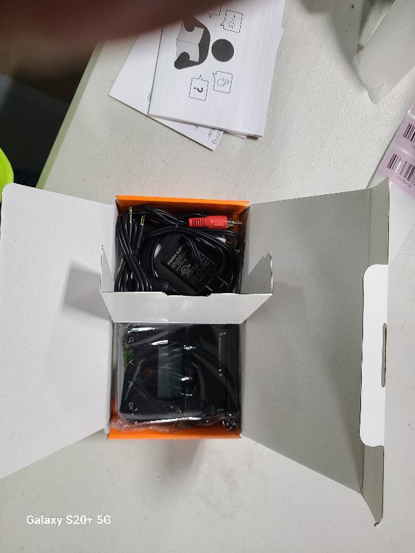 Photo 1 of 1Mii B06TX+ Long Range Bluetooth 5.3 Transmitter for TV/PC/Projector to 2 Wireless Headphones/Speakers, Bluetooth Adapter for TV w/Screen Display, Plug n Play, aptX Low Latency & Adaptive & HD Audio