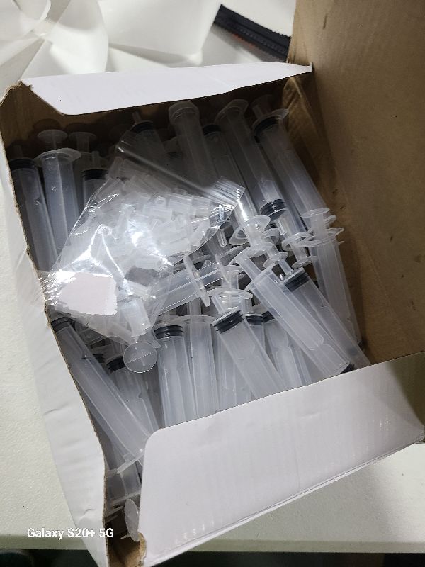 Photo 1 of 125 Pack Jello Shot Syringes with Caps, 10ml Reusable & Washable Plastic Syringes, BPA-Free for Party Desserts, Jelly, Juice & Liquid - Halloween Thanksgiving Christmas Birthday Nurses, Graduation Party Supplies