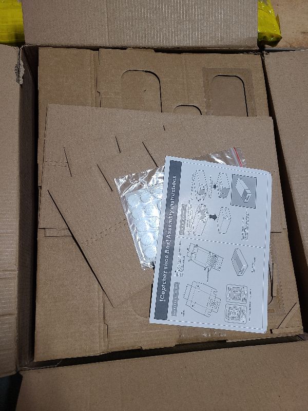 Photo 1 of 12 Pack Shoe Storage Bins, Waterproof Storage Boxes, Shoe Containers For Sneaker Display, Hat Organizer, Stack-able Cardboard Boxes, with Marking Labels, Transparent Window(13.2'' x 8.3'' x 5.1'')