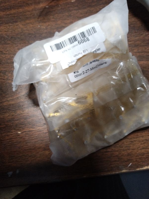 Photo 1 of 15Pcs Mini Crowns for Flower Bouquets, Mini Crown Cake Topper, Small Crystal Pearl Cupcake Toppers for Flower Arrangements Cupcake Baby Shower Birthday Party Wedding Decor