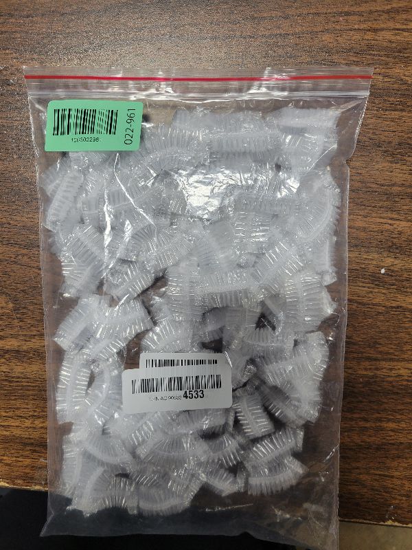 Photo 1 of 100 Pcs Ear Cover for Shower – Disposable Ear Covers for Hair Dryer – Easy to Stretch, Water-Resistant, Lightweight, Durable Plastic | Comfortable to Wear for Home, Spa, Travel, Hotel and Hair Dye Use