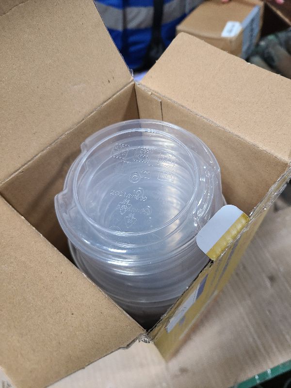 Photo 1 of 10 Pack 17oz Reusable Freezer Storage Containers with Twist Top Lids Airtight, Clear Plastic Food Storage Meal Prep Containers for Leftover Lunch Fruit Salad Snack, Small Soup Container Microwave Safe