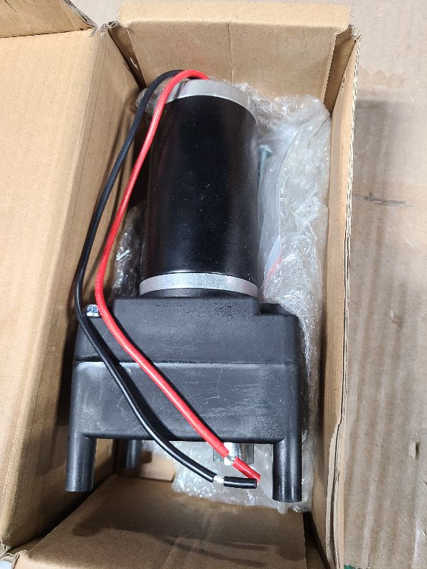 Photo 1 of 142178, RV Fifth Wheel Landing Gear Motor Compatible with Lippert Venture, Universal Mount Landing Gear Motor for Atwood & Stromberg Carlson Landing Gear Systems | Black, Replace# LG-142178 LC-142178