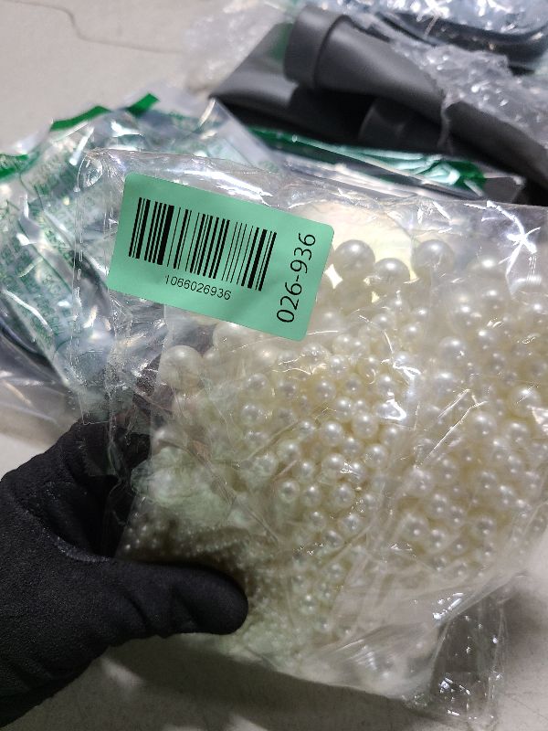 View 2 of 1300PCS Pearls for Vase Filler,Ivory Pearl Beads with No Hole,Vase Filler Fake Pearls, Artificial Plastic Pearl Beads for Table Scatters, Wedding Party,Decoration