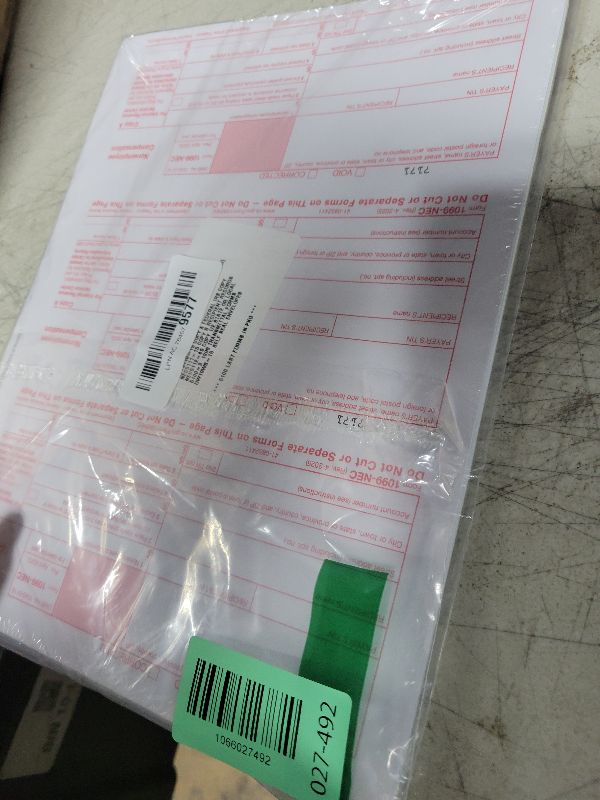 Photo 1 of 1099 NEC Tax Forms 2025 with Envelopes, 4 Part 15 Pack Tax Forms Kit and 15 Self-Seal Envelopes –Great for QuickBooks and Accounting Software, Value Pack for Business - Made in The USA - 15-Pack