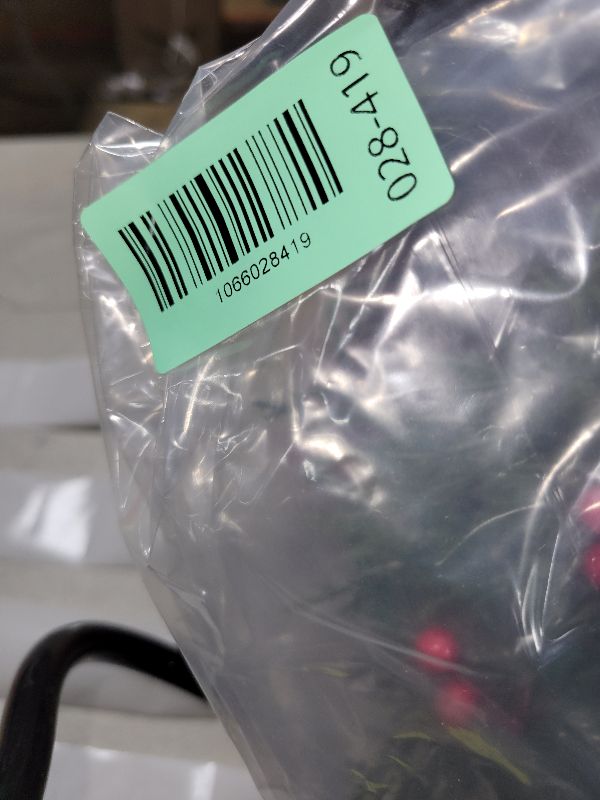 Photo 1 of 2 Pieces Christmas Candle Rings Wreaths,Artificial Flower Red Berries, Pine Needles Garland Wreaths Decorations for Tables Centerpieces, Winter Xmas Home Kitchen Decors Christmas Ornaments