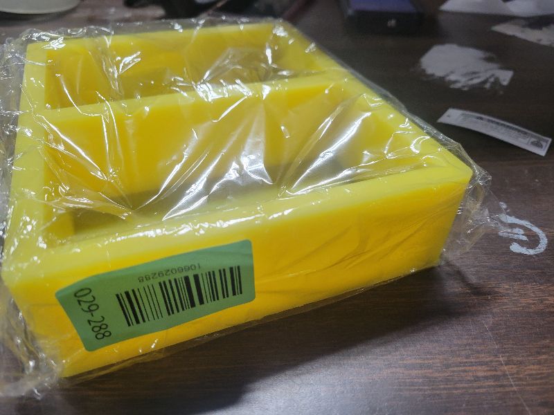 Photo 1 of ?Silicone Beeswax Mold for 2 x 1 lb Blocks - Reusable & Easy Release Wax Melt Molds with The Word Beeswax Embossed for DIY Candle, Soap, and Crafting?