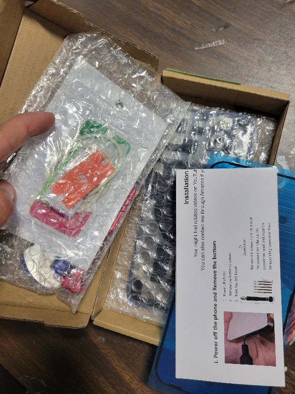 Photo 1 of 14 Plus Back Glass Replacement Kit with Plate & Flex Cable and All Parts, Blue, 6.7 Inch for iPhone 14 Plus Back Cover Glass, with Repair Tools (Blue)