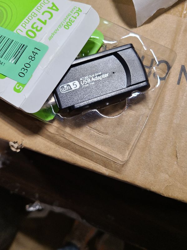 Photo 1 of 1300MbpsUSB WiFi Adapter for Desktop PC,Free Driver Wireless Network Adapter Dual Band 2.4G 5.8G,Wi-Fi Dongle Compatible with Windows 11/10