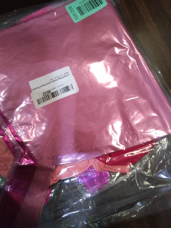 Photo 1 of 149pcs Pink and Gold Balloons Arch Kit - 25pcs Double Sided Hot Pink Flat Square Foil Balloons Wall Backdrop for Anniversary Bachelorette Birthday Valentines Day Party Decoration