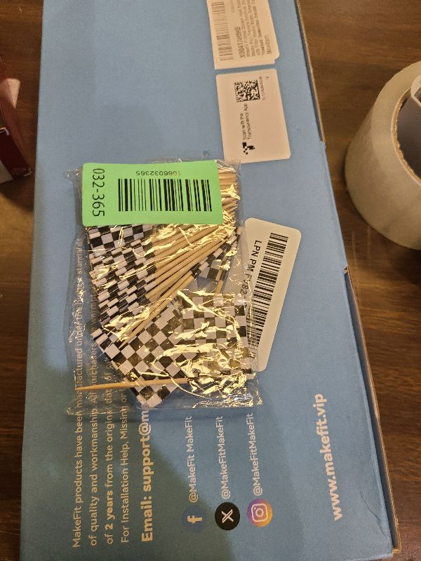 Photo 1 of 100 Pack Checkered Racing Flag Toothpicks - Checkered Flag Decorations for Cupcakes, Party Platters, Sports Themed Events