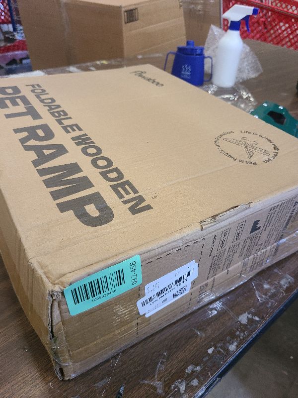 Photo 1 of 2026 Upgraded Dog Ramp for Couch, Foldable Small Dog Ramp for Sofa, 4 Adjustable Height from 13'' to 21", Portable Stable Pet Steps with Non-Slip Pad, Pet Ramps Use for Sofa Couch Stairs