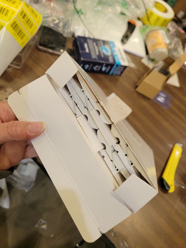 Photo 1 of 100Pcs White Clothespins, 2.9 Inch Clothes Pins Wooden, Colorful Clothespins for Hanging Clothes Crafts Picture Laundry Clips Cheer