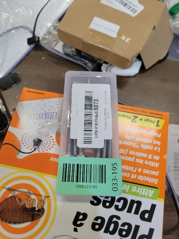 View 2 of 10pcs 1/4-20 x 3 Hex Bolts, 1/4-20 Bolt, 3 Inch Stainless Steel 304 Hex Head Bolts, 1/4 by 3 Inch Hexagon Head Screw, Right Hand, Fully Thread, UNC Machine Screws
