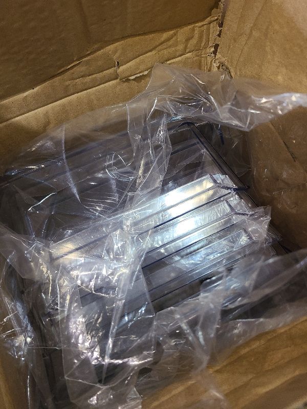 Photo 1 of 2 Set, 2 Tier Clear Organizer with Dividers for Cabinet, Shlef, Counter - MultiUse Slide-Out Storage Container - Kitchen, Pantry, Medicine Cupboard Bins, Bathroom, Vanity Makeup, Under Sink Organizing