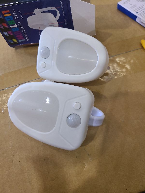 Photo 1 of 2-Pack Toilet Night Light, 16-Color LED Bowl Nightlight with Motion Sensor Activated Toilet Lights for Bathroom/Bedroom/Hallway