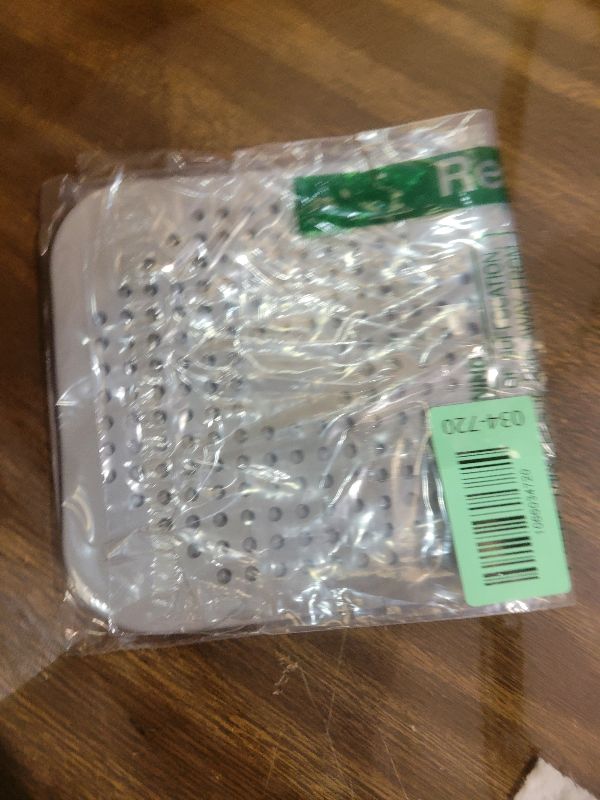 Photo 1 of 2 Pack Hair Drain Catcher,Square Drain Cover for Shower Silicone Hair Stopper with Suction Cup,Easy to Install Suit for Bathroom,Bathtub,Kitchen (Sliver Grey)