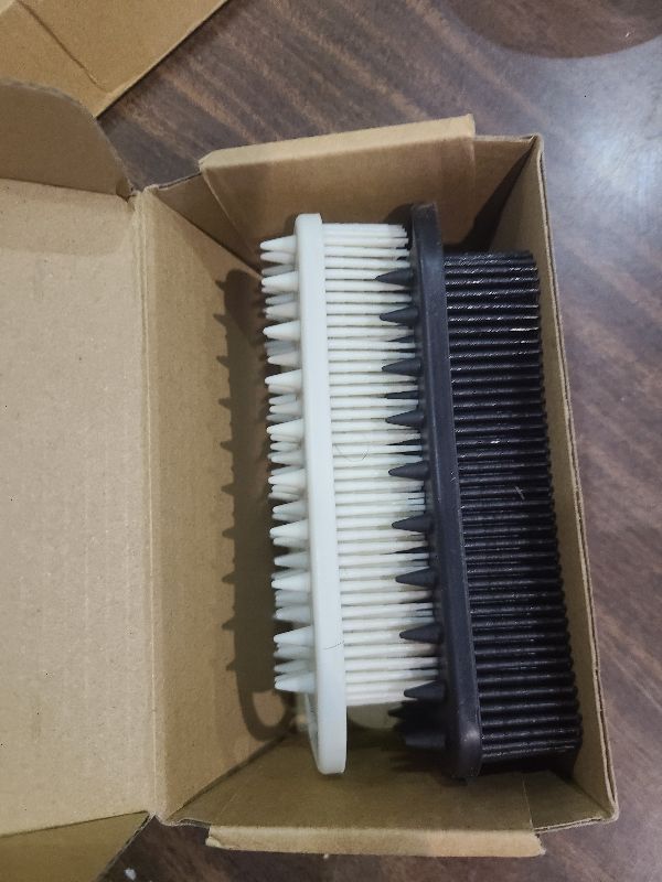 Photo 1 of 2 PC Silicone Body Scrubber, 2 in 1 Exfoliating Shower Bath Scrubber, Soft Silicone Loofah for Sensitive Skin, Shower Hair Scalp Massager, Easy to Clean, Lather Well (Grey&Black)