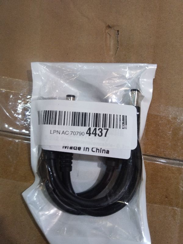 Photo 1 of 1FT 12V DC Power Extension Cable 5.5mmx2.5mm 18AWG Male to Female Extension Cable Barrel Connector for CCTV Surveillance Camera LED Light Bar Router Projector Printer 2PCS