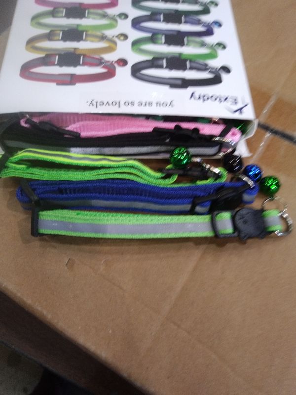 Photo 1 of 12 Pack Reflective-Breakaway Cat Collars with Bells,Safety Buckle Kitten Collar, with Name Tag, Adjustable,Ideal for Girl Cats Male Cats,Pet Supplies,Stuff,Accessories(12 Colors & 2 ID Tags)