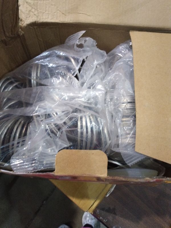 Photo 1 of 200 Set 2.28 Inch Button Maker Supplies, 58mm Approx. 2.25 in Metal Blank Button Badge Parts with Blank Paper& Clear Film for Button Maker Machine, Pin Maker, and Badge Press