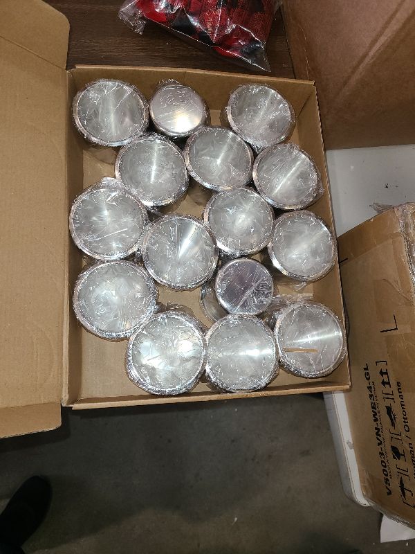 Photo 1 of 15 Pcs Tessco Table Cup Holder Inserts Stainless Steel Drop in Drink Cup Holder Insert Metal Poker Game Table Accessories for Casino Desk Car Trucks Boat Sofa Cupholder Storage