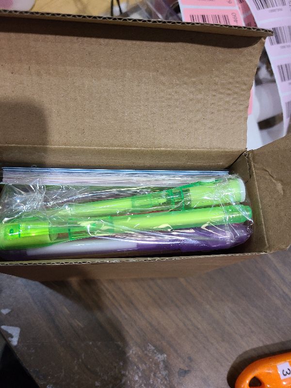Photo 1 of 24 Pack Valentines Day Gifts for Kids Classroom LED Invisible Ink Pen with Valentines Cards for Kids School, Spy Pen Magic Gifts Valentines for Class Exchange Cards Prizes Party Favors for Boys Girls