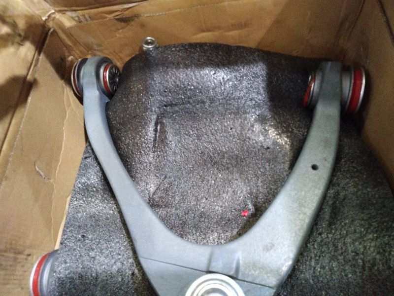 Photo 1 of 2-4" Front Upper Control Arms for 2007-2018 Chevy Silverado GMC Sierra 1500, 2007-2013 Chevy Avalanche, Tahoe, Suburban 1500, GMC Yukon XL, OE Specification Replacement Control Arm, Wrinkle Gray